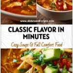Bowl of Classic Chicken Tortilla Soup with potatoes, salsa, noodles, and colorful toppings inspired by Central Market Chicken Tortilla Soup.